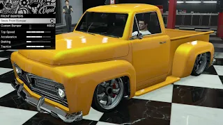 GTA 5 - Past DLC Vehicle Customization - Vapid Slamvan Custom (Custom 1950s Ford F-Series Pickup)