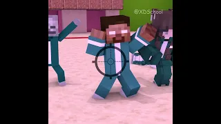 When Herobrine And Monters Play Green Light Red Light In Squid Game 👍