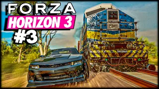 FORZA HORIZON 3 - DUELO épico TREM vs CAMARO qual o mais RÁPIDO? #3 Gameplay 2023