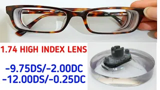 High Index Lenses 1.74 |High Index Lenses|High Prescription Glasses| High Myopia Glasses