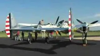 First engine runs P-38