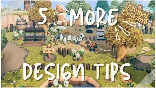 5 MORE Design Tips to elevate your island | Animal Crossing New Horizons