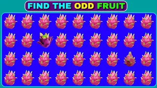 Find the ODD One Out - Fruit Edition 🍎🥑🥭| Easy, Medium, Hard, Impossible