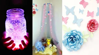 AMAZING ROOM DECOR IDEAS - HOME DECOR HACKS FOR GIRLS - Canopy, Glow Jar and more...