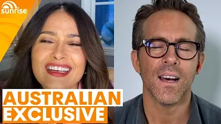 Ryan Reynolds and Salma Hayek make history in EXCLUSIVE interview | Sunrise