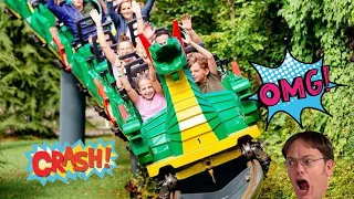 Video Shows Moment rollercoaster crash at Legoland germany amusement park