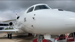 Dassault Aviation's Falcon 8X Business Jet Walk-around at Paris Air Show 2019