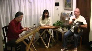 Road to Lisdoonvarna / Swallowtail Jig - on 2 hammered dulcimers and bodhran