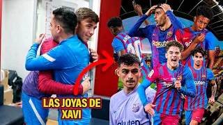 Las NUEVAS GRANDES JOYAS de la cantera del Barcelona que ESTÁN LUCIENDO con Xavi