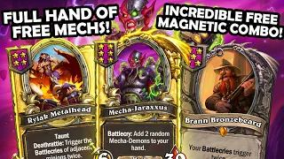 SUPER FUN COMBO With GOLDEN RYLAK And MECHA-JARAXXUS! | Hearthstone Battlegrounds