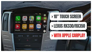 9 Inch Touchscreen Lexus RX330/RX350 2004-2009 Wireless Apple CarPlay Climate Control Camera FHD AHD