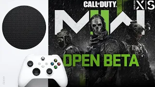 Call of Duty Modern Warfare II Open Beta Xbox Series S 1440p 60 FPS 1080p 120 FPS