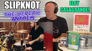 Drum Teacher Reaction: ELOY CASAGRANDE - SLIPKNOT - THE HERETIC ANTHEM (Drum Cover)