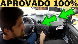 EXAME PRÁTICO GRAVADO DENTRO DO CARRO PASSOU DE PRIMEIRA SEM PERDER PONTO #detran  #doutorvolante