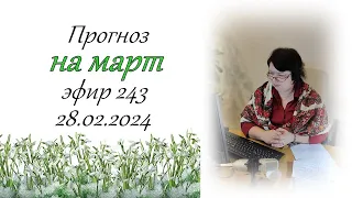 243. Прогноз на март.