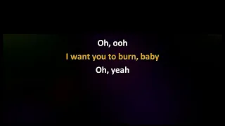 Burn Tina Arena Male Key Karaoke