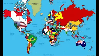 Alternate flag map of the world