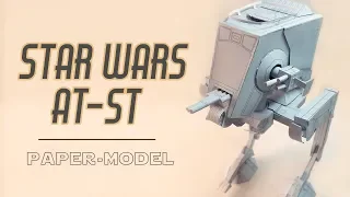 DIY AT-ST star wars walker papercraft (step by step tutorial)