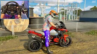 BMW R1200 GS Off-Road - The Crew Motorfest | Steering Wheel gameplay