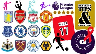 ENGLISH PREMIER LEAGUE (EPL) MATCHDAY 17 Predictions & Betting Tips |2022-23 Season| SPORTS BETTING