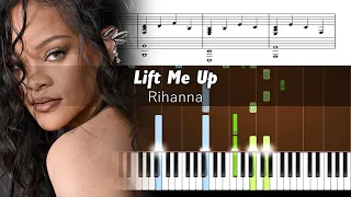 Rihanna - Lift Me Up - Karaoke Piano Tutorial + SHEETS