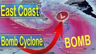 Major Storm To Go Bomb Cyclone Nor’easter Ready to Blast Up the East Coast Bringing Wild Weather