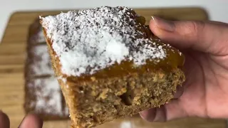 Easy 5 minutes apple cake recipe! Without milk and butter