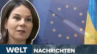 UKRAINE-KRIEG: Historisches Treffen mit Baerbock-Ansage – EU-Außenminister in Kiew | WELT Stream