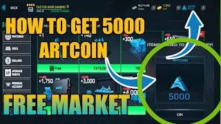 How To Get 5000 Artcoin In Free Market New Updates Modern Warships 0.51.1