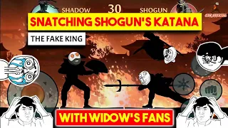 Snatching Shogun's Katana with Widow's Fans | CSK OFFICIAL | Shadow Fight 2 | Trolling Shogun