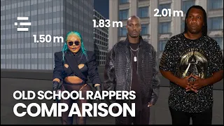 Old School Rappers by Height (3D Comparison)