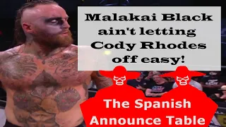 Malakai Black almost retired Cody Rhodes, to keep him from retiring?!? | AEW Dynamite | AEW Podcast