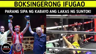 IFUGAO Boxer Parang Sipa ng Kabayo ang Lakas ng Suntok! | Hilo ang Kalaban