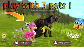 wildcraft how to use multiple pets in one game in one time 😱100% multiplayer😱 new pet glitch  😬