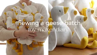 Spend a week with a toy maker / Sewing geese for sale