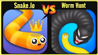 Snake.Io Vs Worm Hunt Game Comparison!