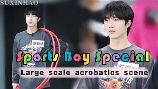 TF Family SuXinhao 苏新皓 l Sports Boy Special | Large scale acrobatics scene 2021.10.19