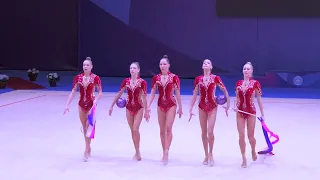 Poland TEAM - 3 Ribbons + 2 Balls, Final FIG World Cup 2023 Athens