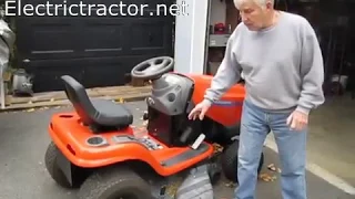 FARM SHOW  - How To Convert A Gas Lawn Tractor To Be Electric Powered