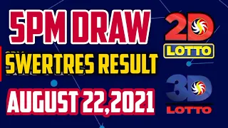 5pm DRAW 3D LOTTO RESULT AUGUST 22,2021