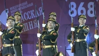 Chinese Female Guards of Honor Perform at "Spasskaya Tower" Int'l Military Music Festival