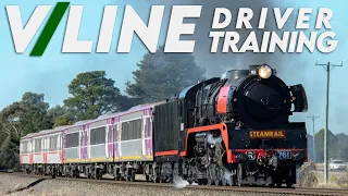 Steam Hauled V/Line Carriages on the Mainline! (Steamrail's Driver Training Run to Ballarat) | R761