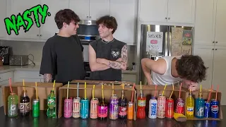 TRYING AND GUESSING 21 DIFFERENT DRINKS