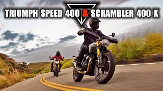 10 Things You Need To Know About The New Triumph Speed 400 & Scrambler 400 X