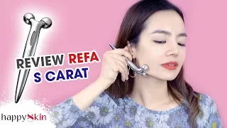 “KINH NGẠC” Lần Đầu Thử Cây Lăn Nâng Cơ Thon Gọn Mặt 😱 | ReFa S Carat Review | Happy Skin