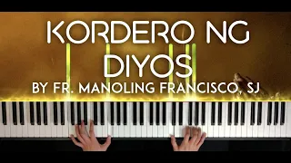 Mass Song: Kordero ng Diyos (Francisco, SJ) piano cover  with sheet music