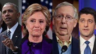 Clinton, Obama, Ryan, McConnell React to Trump Win