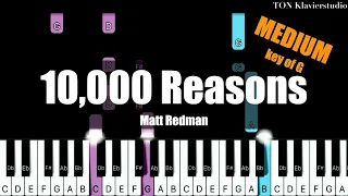 Matt Redman - 10,000 Reasons (Bless the Lord) (Key of G) | MEDIUM Piano Cover Tutorial