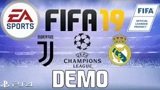 FIFA 19 Demo Gameplay | Juventus v Real Madrid | Champions League | PS4 | Legendary Difficulty |