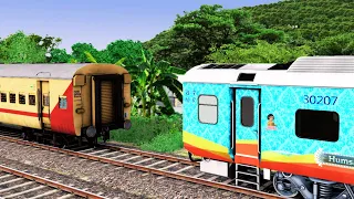 LHB HUMSAFAR COUPLING ICF UTKRISHT | BUMPY RAILROAD | RAILWORKS | TRAIN SIMULATOR | RAILROAD ATG